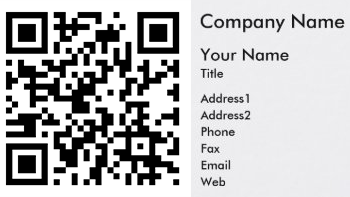 QR Code Business Card